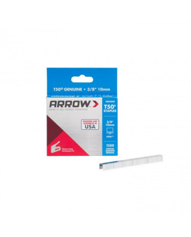 Agrafes T50 pour agrafeuse T50 BPN - longueur 10 mm - Boite de 1250 agrafes


    
    ARROW