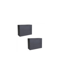 Lot de 2 Murets Loft L Graphit - double paroi - 46 litres - gris anthracite


    
    EDA PLASTIQUES