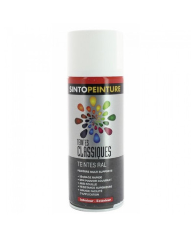 Bombe de peinture antirouille et solvantée - multi supports - 400ml


    
    SINTO