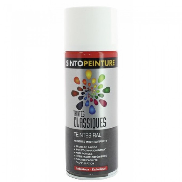 Bombe de peinture antirouille et solvantée - multi supports - 400ml


    
    SINTO