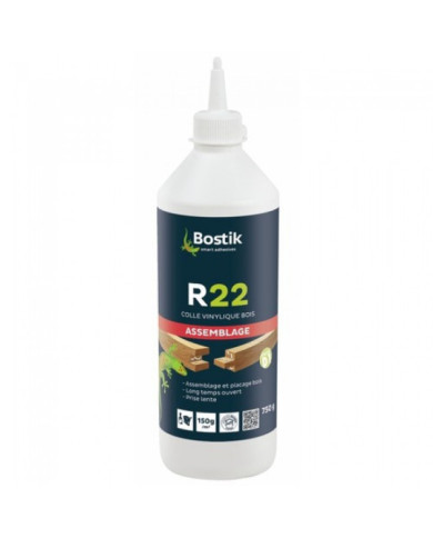 Colle à bois vinylique à prise lente - R22


    
    BOSTIK