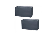 Lot de 2 Murets Volcania Gris anthracite 13732 - contenance 116 L


    
    EDA PLASTIQUES