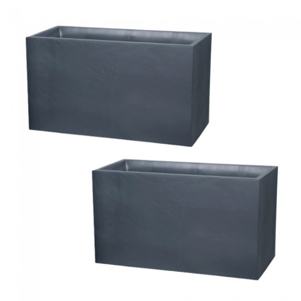 Lot de 2 Murets Volcania Gris anthracite 13732 - contenance 116 L


    
    EDA PLASTIQUES