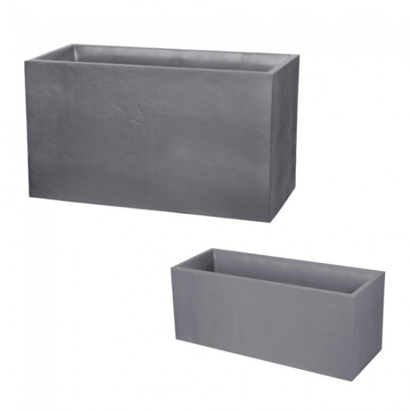 Lot Muret 116 L et Jardiniere 98 litres - Volcania  gris galet


    
    EDA PLASTIQUES
