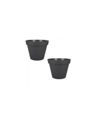 Lot de 2 Pots rond anthracite - diametre 60 cm  - 76 litres - Toscane 13614


    
    EDA PLASTIQUES
