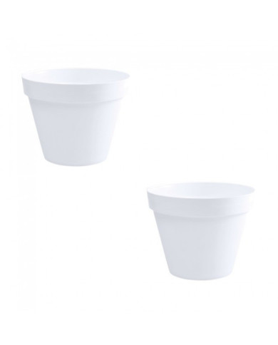 Lot de 2 Pots rond blanc - diamètre 60 cm - 76 litres - Toscane 13614


    
    EDA PLASTIQUES