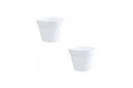 Lot de 2 Pots rond blanc - diamètre 60 cm - 76 litres - Toscane 13614


    
    EDA PLASTIQUES