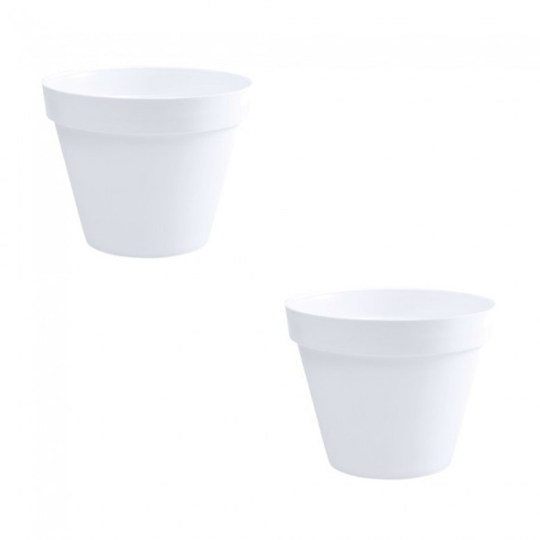 Lot de 2 Pots rond blanc - diamètre 60 cm - 76 litres - Toscane 13614


    
    EDA PLASTIQUES