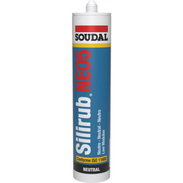 Mastic silicone oxyme neutre - façade et vitrage - Silirub Neo5


    
    SOUDAL