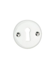Rosace ronde pour poignée de porte en porcelaine blanche


    
    MÉRIGOUS