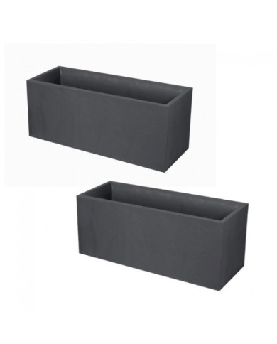 Lot de 2 Jardinières VOLCANIA – 98 L Gris anthracite 13731


    
    EDA PLASTIQUES