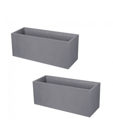 Lot de 2 Jardinières VOLCANIA – 98 L Gris galet 13731


    
    EDA PLASTIQUES