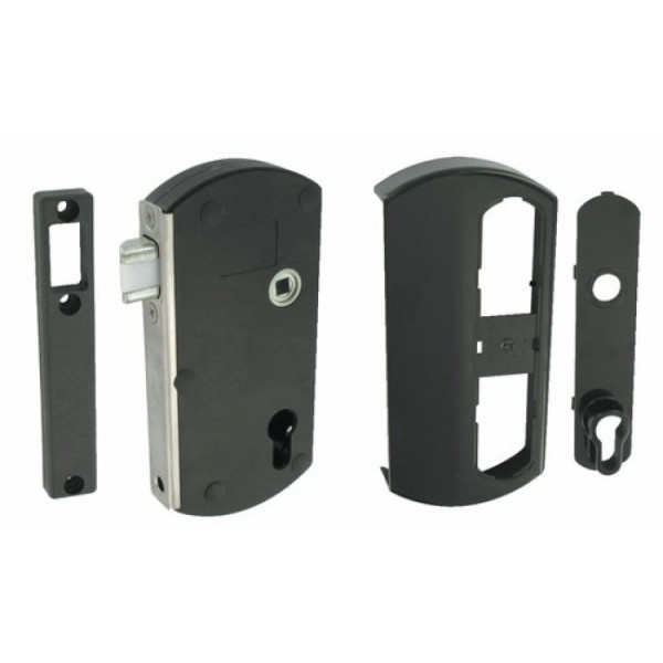 Serrure pour portillon bois/PVC/alu - à pêne demi-tour - Modulox


    
    TIRARD