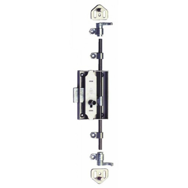 Serrure de meuble espagnolette - 3 points - S45 - 12.383


    
    SERFA