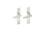 Poignées de porte col rallongé sur plaques - alu argent - Golf VACHETTE