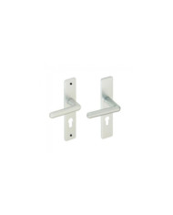 Poignées de porte col rallongé sur plaques - alu argent - Golf VACHETTE