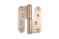 Paumelle à lame ouverte - menuiserie bois - inox brossé - 100x86 mm ARGENTA