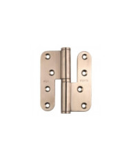 Paumelle à lame ouverte - menuiserie bois - inox brossé - 100x86 mm ARGENTA