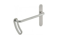 Poignées de porte sur plaques - accessibilité PMR - inox brossé J-RoX JPM