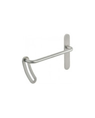 Poignées de porte sur plaques - accessibilité PMR - inox brossé J-RoX JPM