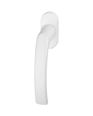 Poignée de fenêtre FG30 simple et à bouton - finition blanc ABUS