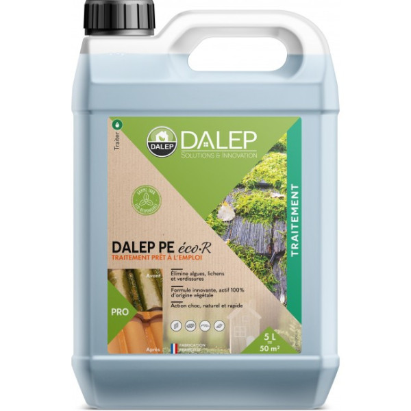 Antimousse fongicide sans rinçage PE Eco R - 5L ou 20L DALEP