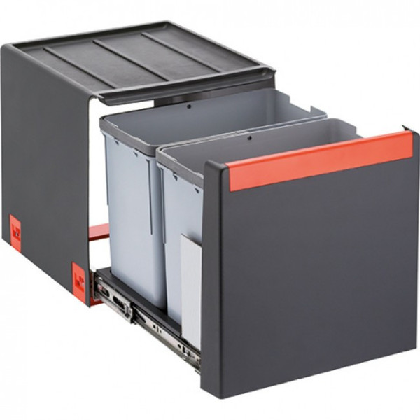 Poubelle tri-sélectif Cube 40 - pour caisson de 400 mm - 28 litres FRANKE