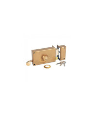 Serrure en applique horizontale à tirage - cylindre rond - Vega 1203 JPM