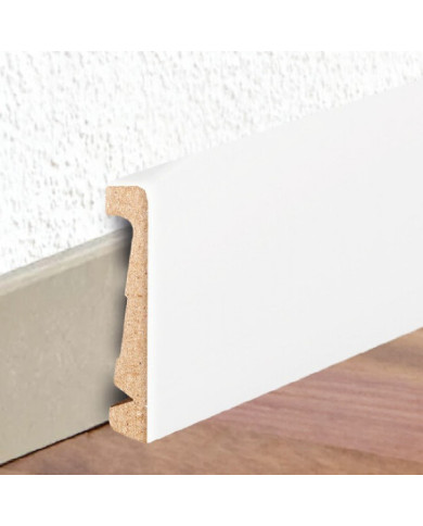 6 plinthes de recouvrement MDF à coller en pose rapportée - 2200 mm DINAC