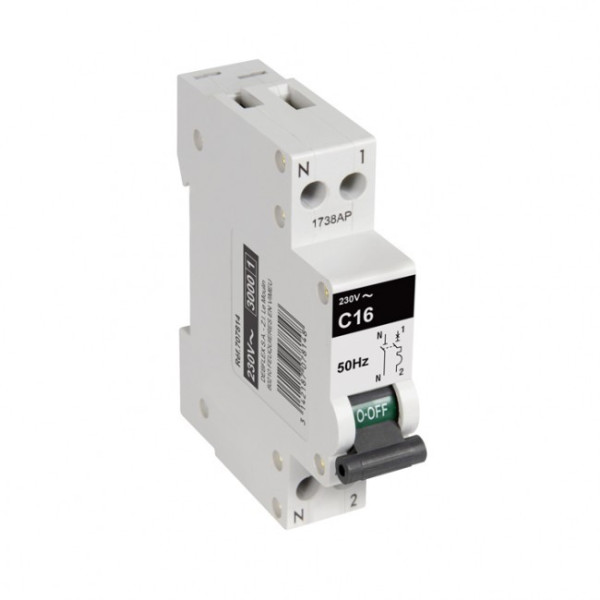 Disjoncteur 3KA 1 module PH+N - 2 à 32A DEBFLEX
