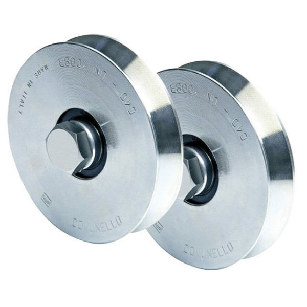 Roues à gorge triangulaire 300V - 1 roulement COMUNELLO
