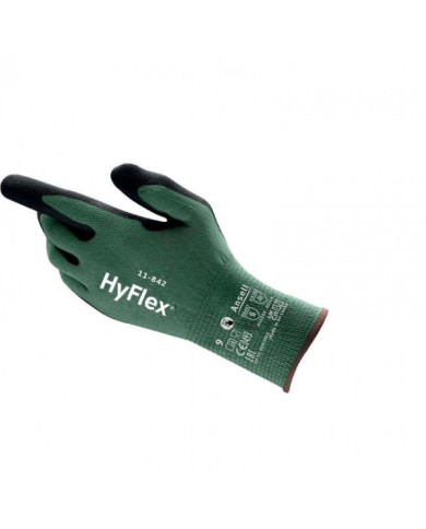 Gants anti-coupures tricotés Hyflex 11-842 - vert ANSELL