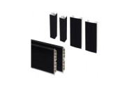 Lot de 2 plinthes de cuisine - Plasline - avec raccords - en plastique EMUCA