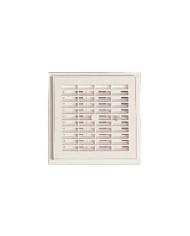 Grille d'aération intérieure à fermeture, 207x207, 145cm2 NICOLL