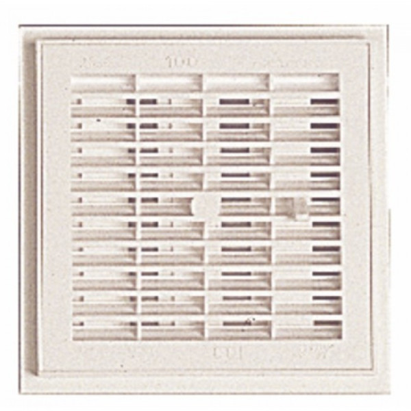 Grille d'aération intérieure à fermeture, 207x207, 145cm2 NICOLL