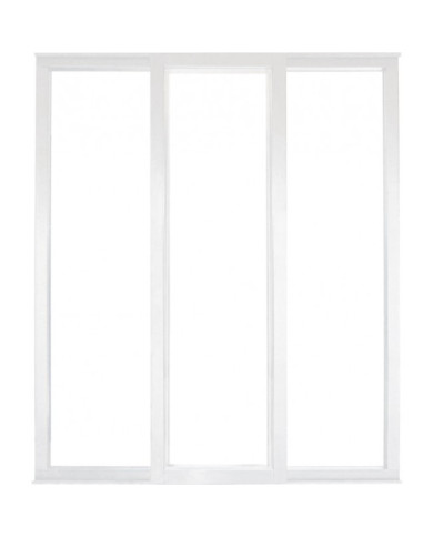 Verrière intérieure coulissante 3 carreaux 108 x 93,2 cm blanc Kit Atelier