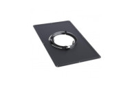 Plaque de propreté acier émail noir mat - 300 x 300 mm TEN
