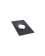 Plaque de propreté acier émail noir mat - 300 x 300 mm TEN