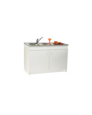Meuble sous évier SIM NF - 120 x 60 cm - 2 portes Néova