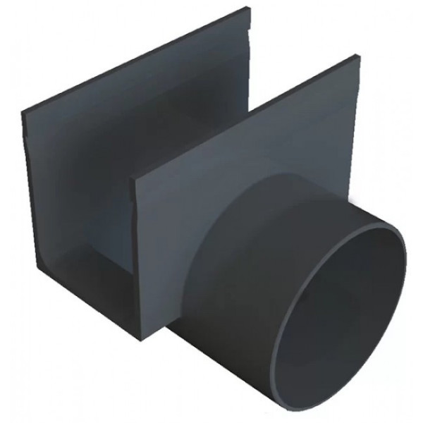 Raccord externe avec sortie horizontale 80 mm - pour caniveau Slimline ACO