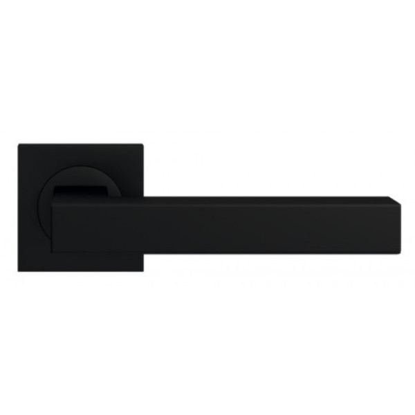 Poignées de porte sur rosaces carrées - noir Cosmos - ER 46 Q Seattle KARCHER DESIGN