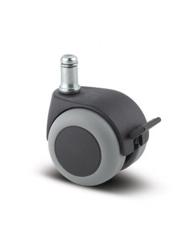 Roulette pivotante pour chaises et fauteuils - tige lisse et circlips TENTE