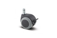Roulette pivotante pour chaises et fauteuils - tige lisse et circlips TENTE