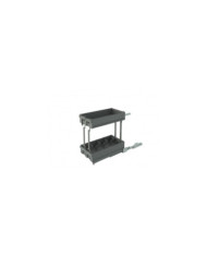 Panier extractible bouteilles - meuble bas - 2 niveaux - 7102 K INOXA