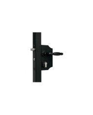 Serrure rustique noir pour portail battant - LAKQ 40 LOCINOX