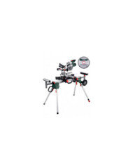 Scie à onglets radiale 1800W KGS 254 M avec socle KSU 251 + 2 lames METABO