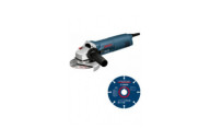 Lot Meuleuse d'angle 125 mm 1400 W GWS 1400 - 0601824800 + 3 disques à tronçonner Expert Carbide Multi Wheel 125mm BOSCH