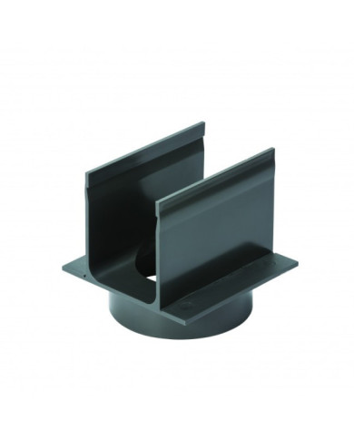 Raccord externe avec sortie verticale 80 mm - pour caniveau Slimline ACO