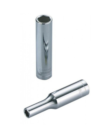 Douille 1/4" longue 6 pans en mm SAM OUTILLAGE