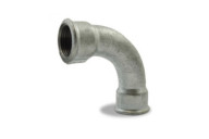 Courbe fonte 90° grand rayon femelle / femelle galvanisé - référence 2 CODITAL